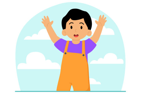 Children's Day Flat Designのイラスト素材