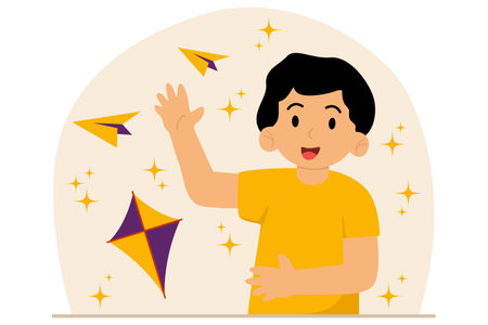 Children's Day Flat Designのイラスト素材