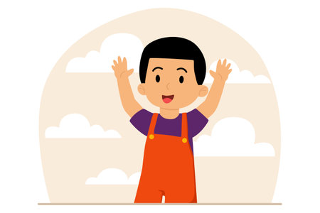 Children's Day Flat Designのイラスト素材