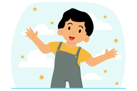 Children's Day Flat Designのイラスト素材