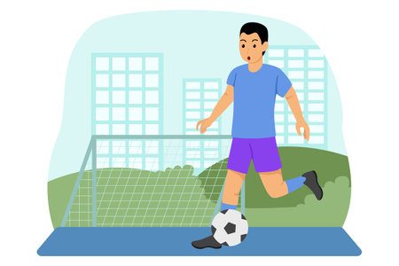 Healthy Activity Flat Designのイラスト素材