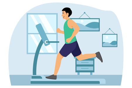 Healthy Activity Flat Designのイラスト素材