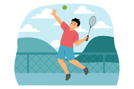Healthy Activity Flat Designのイラスト素材