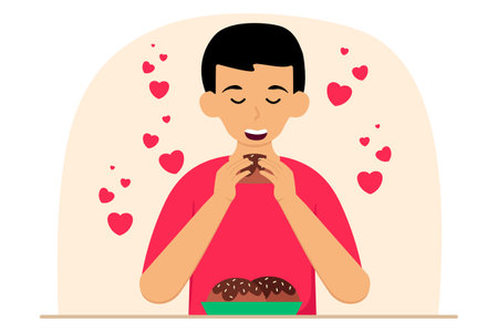 World Chocolate Day Flat Designのイラスト素材