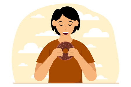 World Chocolate Day Flat Designのイラスト素材