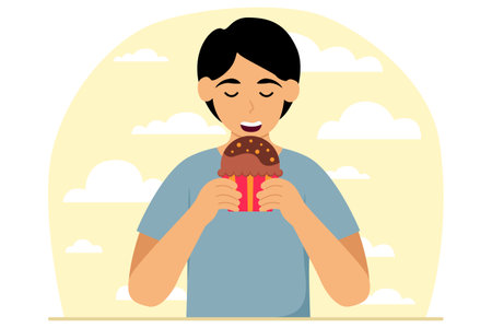 World Chocolate Day Flat Designのイラスト素材