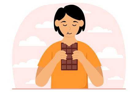 World Chocolate Day Flat Designのイラスト素材