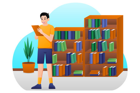 Back to School Flat Design Illustrationのイラスト素材