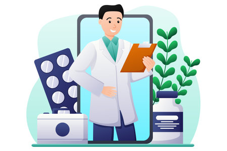 Medical and Healthcare Flat Designのイラスト素材