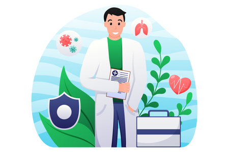 Medical and Healthcare Flat Designのイラスト素材