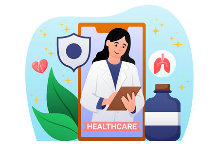 Medical and Healthcare Flat Designのイラスト素材