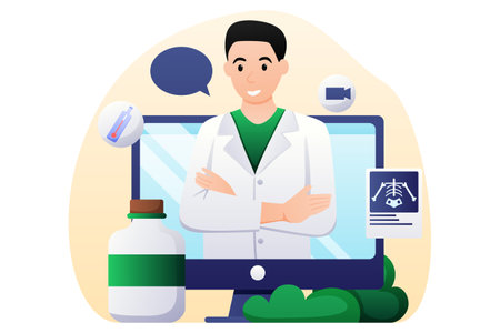 Medical and Healthcare Flat Designのイラスト素材