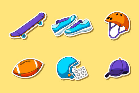 Set Collection of Sport Stickerのイラスト素材