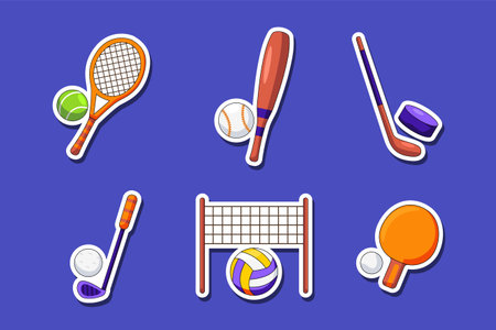 Set Collection of Sport Stickerのイラスト素材