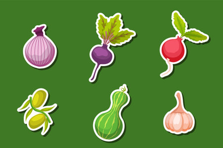 Vegetarian Ingredients Set Collectionのイラスト素材