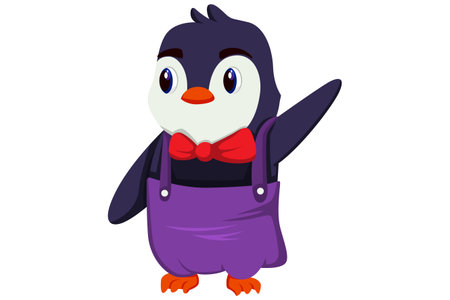 Cute Penguin Characterのイラスト素材