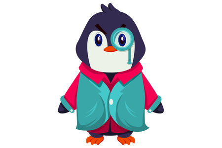 Cute Penguin Characterのイラスト素材
