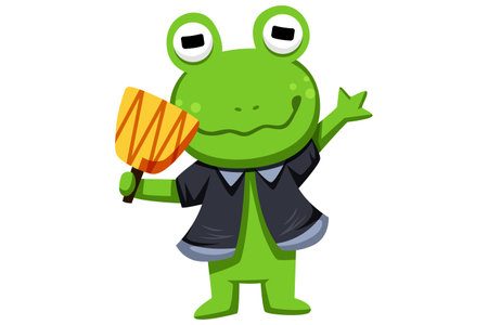 Cute Frog Characterのイラスト素材
