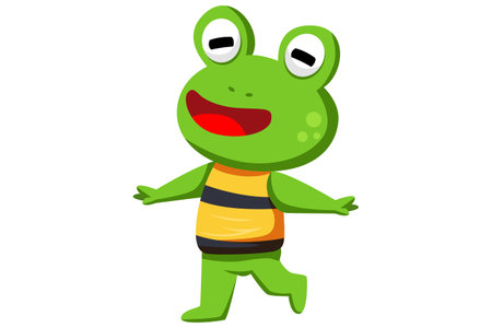 Cute Frog Characterのイラスト素材