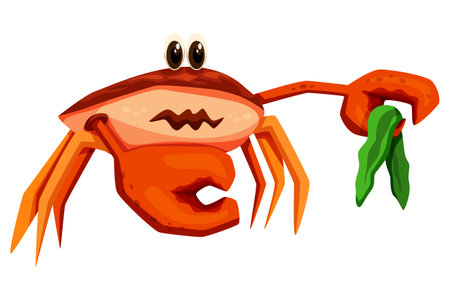 Cute Crab Characterのイラスト素材