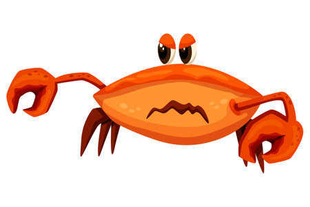 Cute Crab Characterのイラスト素材
