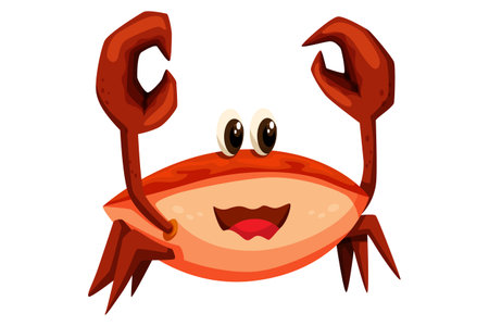 Cute Crab Characterのイラスト素材