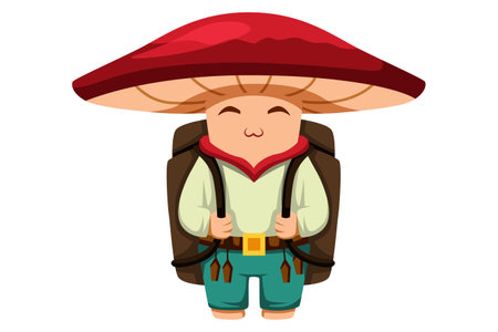 Kingdom of Cute Mushrooms Characterのイラスト素材