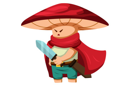 Kingdom of Cute Mushrooms Characterのイラスト素材