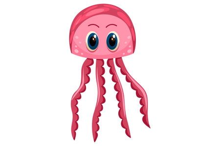 Cute Sea Animal Character Illustrationのイラスト素材