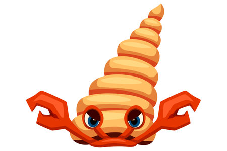 Cute Sea Animal Character Illustrationのイラスト素材