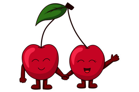 Cute Fruits Characterのイラスト素材