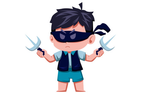 Cute Little Fighter Characterのイラスト素材