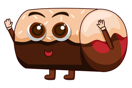 Cute Dessert Character Illustrationのイラスト素材