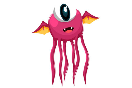 Cute Monster Character Illustrationのイラスト素材
