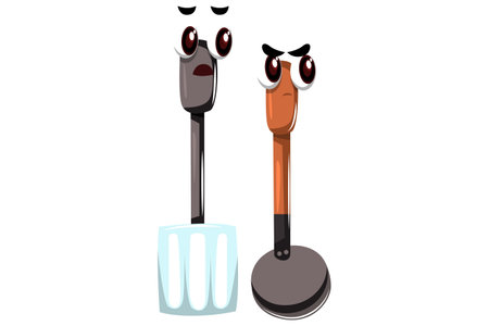 Cute Kitchen Appliances Character Illustrationのイラスト素材