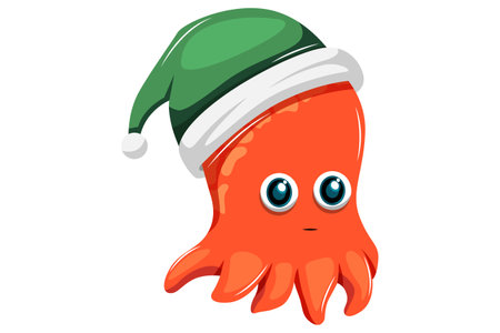 Cute Octopus Characterのイラスト素材