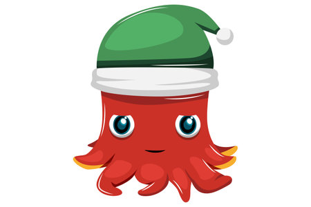 Cute Octopus Characterのイラスト素材