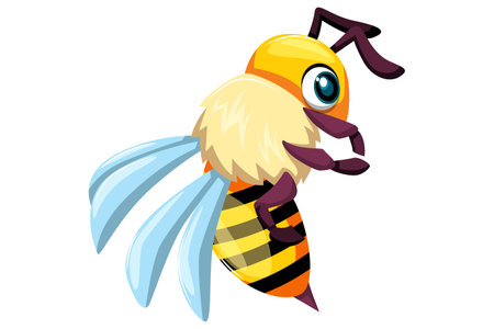 Cute Bee Characterのイラスト素材