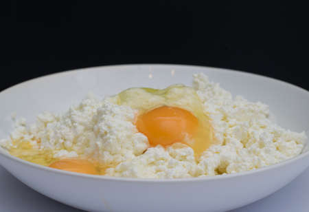 Cheese and eggsの写真素材