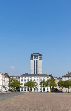 Ghent, Belgium - April 26, 2020: The Book Tower, a modernist masterpiece by the Belgian architect Henry van de Velde.のeditorial素材