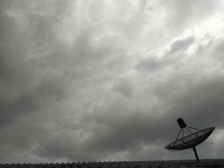 Signaling through the skyの写真素材