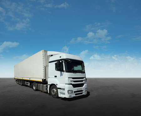 White Cargo Truck