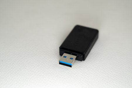 USB memory or USB flash drive Version 3.0の写真素材