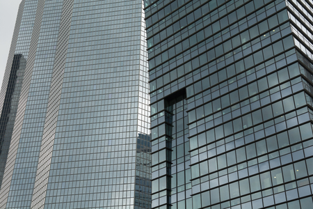 Modern office buildings from steel and glassの写真素材