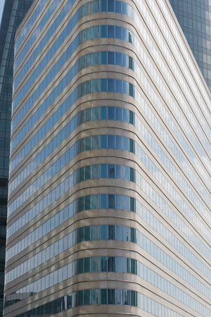 Modern office building from steel and glassの写真素材