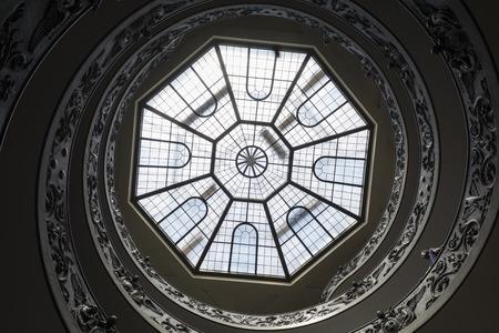 Double helix staircase at Vatican museum, Vatican city, Rome, Italy