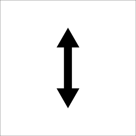 Arrow vector icon.
Vertical double-headed arrow.のイラスト素材