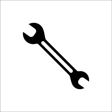 Wrench. Spanner. Vector icon.のイラスト素材