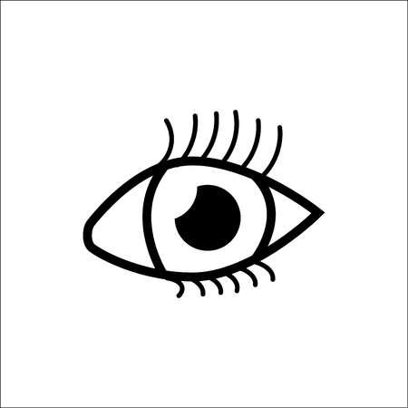 human eye. vector icon.のイラスト素材