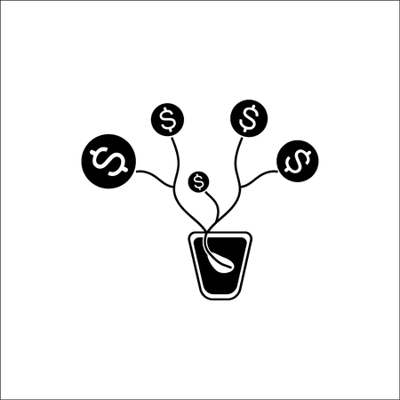 Money Tree.
Investment. Vector icon.のイラスト素材